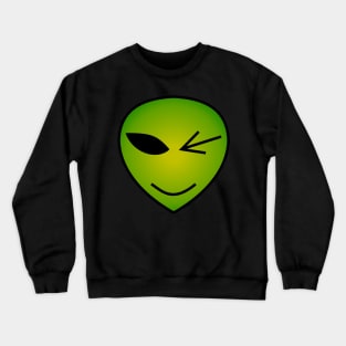 Winking Alien Crewneck Sweatshirt